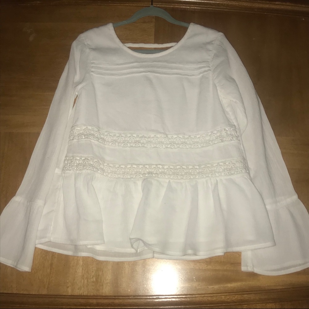 Abercrombie Kids Gorgeous White Blouse Girls 9/10